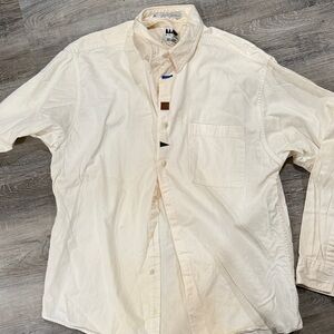 Wilke Rodriguez for Dillard’s Men's Cream Button-Down Shirt sz m